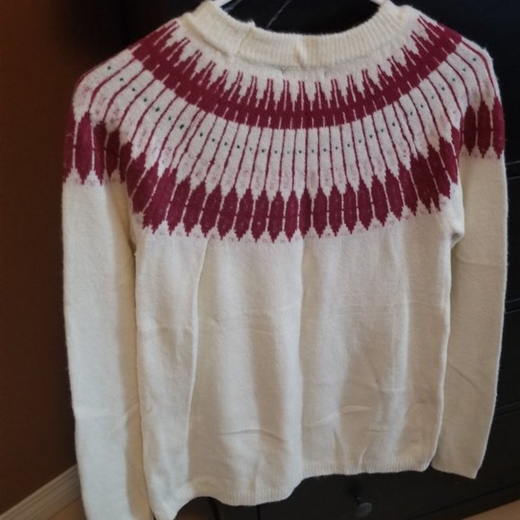BNWT Frankie Fair Isle Crew Neck Sweater - Ivory - Picture 3 of 4